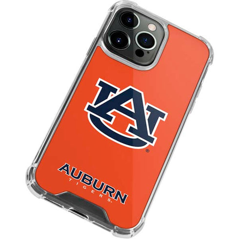 Auburn University Logo Orange iPhone 13 Pro Max Clear Case