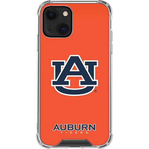 Auburn University Logo Orange iPhone 14 Plus Clear Case
