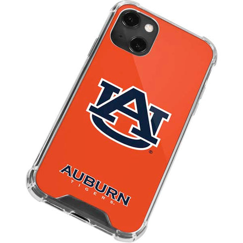 Auburn University Logo Orange iPhone 14 Plus Clear Case