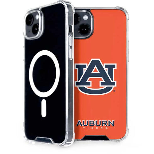 Auburn University Logo Orange iPhone 15 Plus MagSafe Case