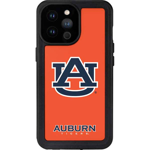 Auburn University Logo Orange iPhone 14 Pro Max Waterproof Case
