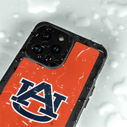 Auburn University Logo Orange iPhone 14 Pro Max Waterproof Case