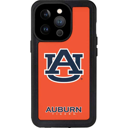 Auburn University Logo Orange iPhone 14 Pro Waterproof Case