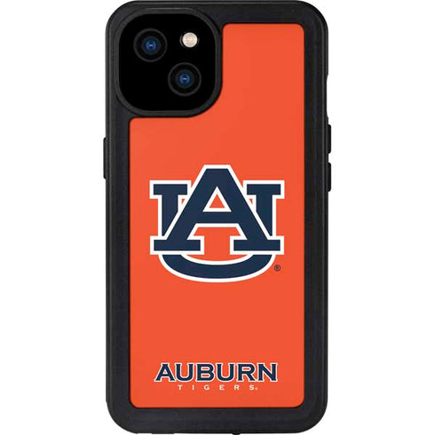 Auburn University Logo Orange iPhone 15 Plus Waterproof Case