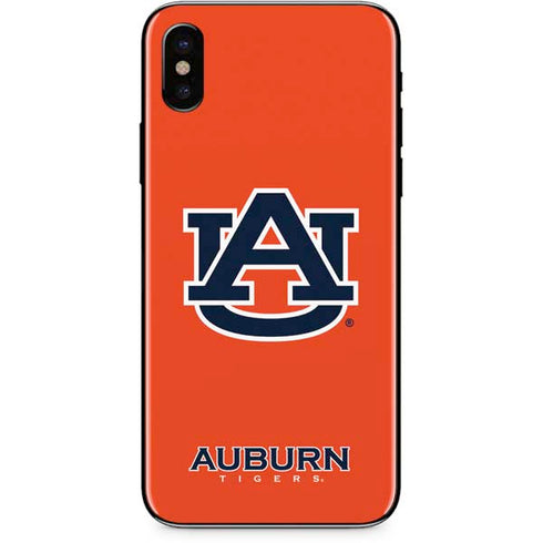Auburn University Logo Orange iPhone X Skin