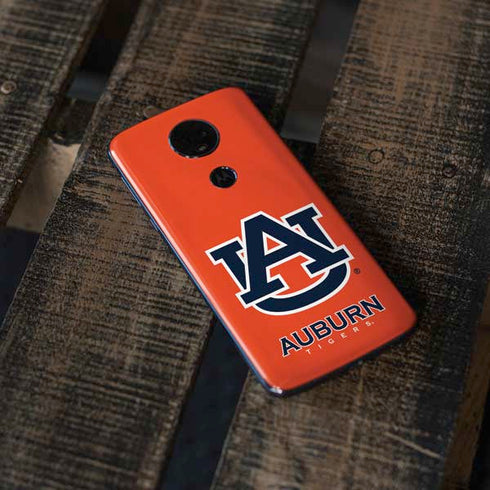 Auburn University Logo Orange Moto E5 Plus Skin