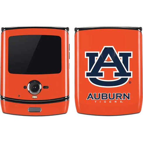 Auburn University Logo Orange Motorola RAZR Skin