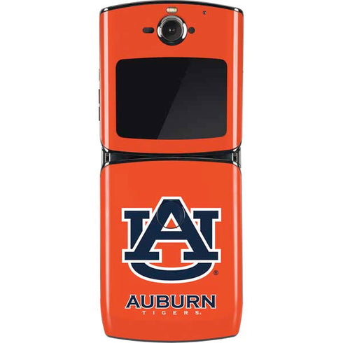 Auburn University Logo Orange Motorola RAZR Skin