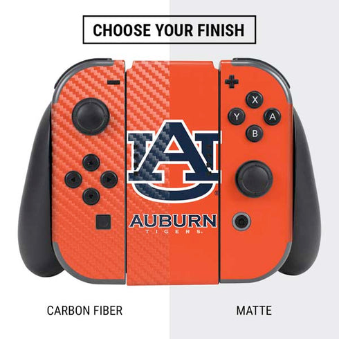 Auburn University Logo Orange Nintendo Switch Bundle Skin