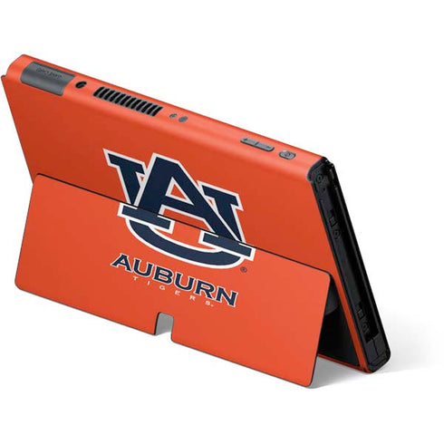 Auburn University Logo Orange Nintendo Switch OLED (2021) Skin