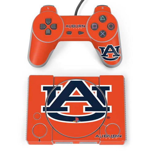 Auburn University Logo Orange PlayStation Classic Bundle Skin
