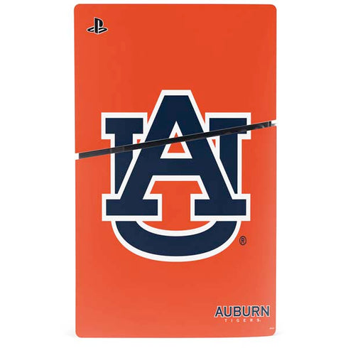 Auburn University Logo Orange PS5 Slim Disk Bundle Skin