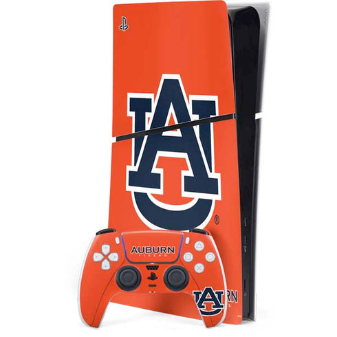 Auburn University Logo Orange PS5 Slim Digital Edition Console Skin