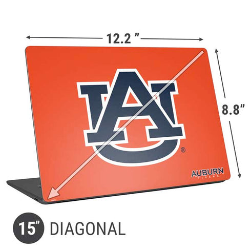 Auburn University Logo Orange Universal Laptop 15in (12.2 x 8.8in) Skin