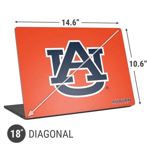 Auburn University Logo Orange Universal Laptop 18in (14.6 x 10.6in) Skin