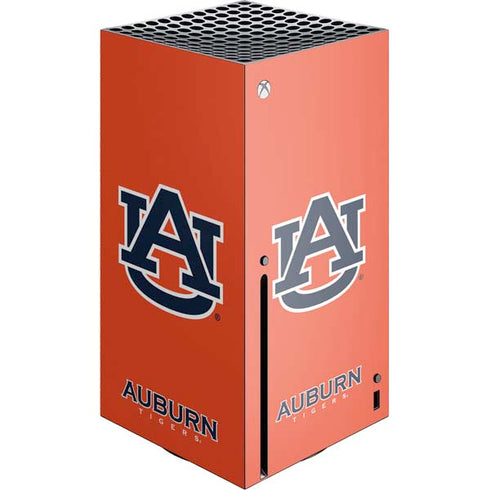 Auburn University Logo Orange Xbox Series X Console Skin