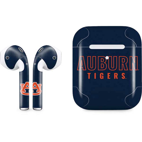 Auburn University Tigers Outline Apple AirPods 2 Skin