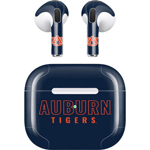Auburn University Tigers Outline Apple AirPods (3rd Gen 2021) Skin