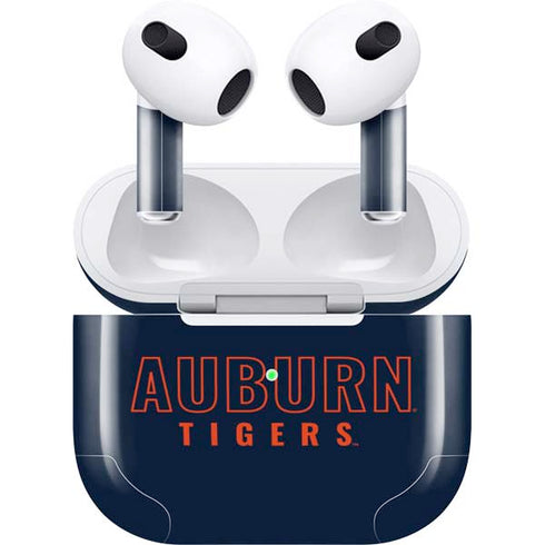 Auburn University Tigers Outline Apple AirPods (3rd Gen 2021) Skin