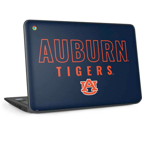 Auburn University Tigers Outline HP Chromebook Skin