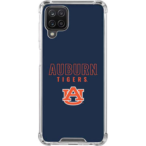 Auburn University Tigers Outline Galaxy A12 Clear Case