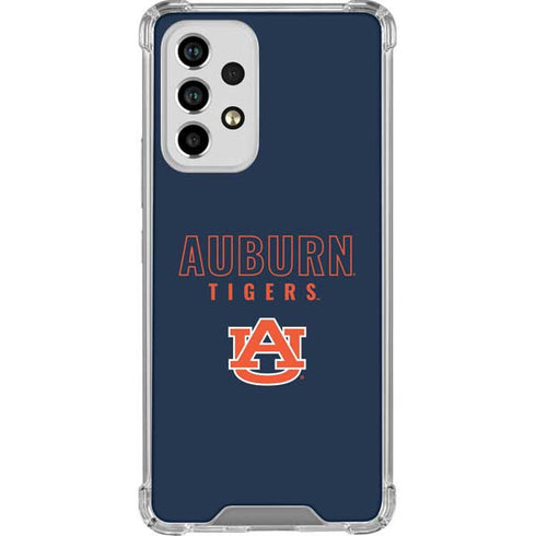 Auburn University Tigers Outline Galaxy A53 5G Clear Case