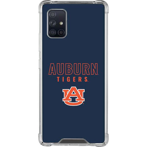 Auburn University Tigers Outline Galaxy A71 5G Clear Case