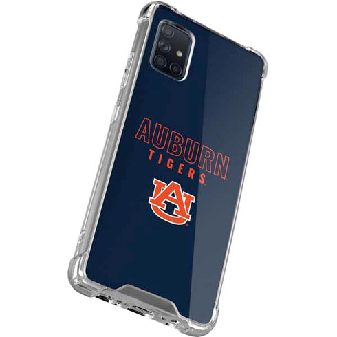 Auburn University Tigers Outline Galaxy A71 5G Clear Case