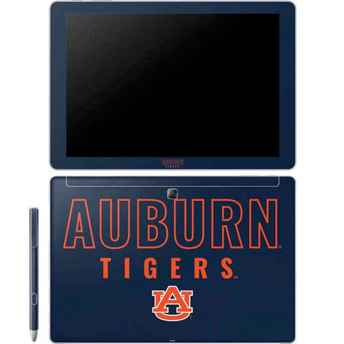 Auburn University Tigers Outline Galaxy Book 12in Skin