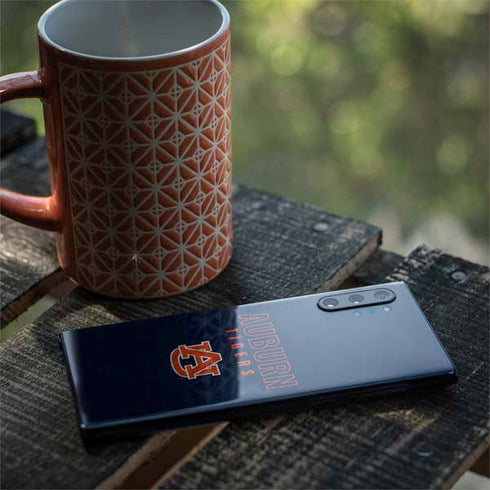 Auburn University Tigers Outline Galaxy Note 10 Plus Skin