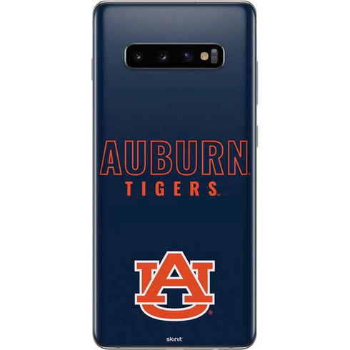 Auburn University Tigers Outline Galaxy S10 Plus Skin