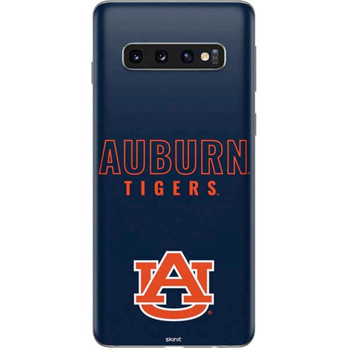 Auburn University Tigers Outline Galaxy S10 Skin