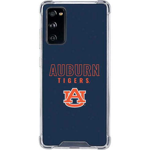 Auburn University Tigers Outline Galaxy S20 FE Clear Case