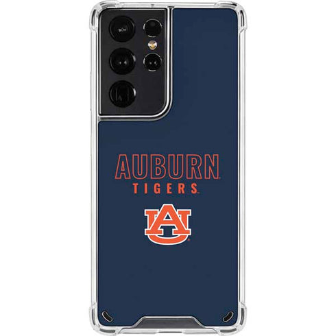 Auburn University Tigers Outline Galaxy S21 Ultra 5G Clear Case