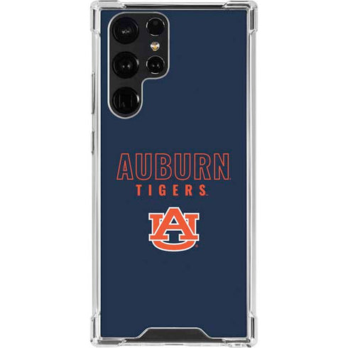 Auburn University Tigers Outline Galaxy S22 Ultra Clear Case