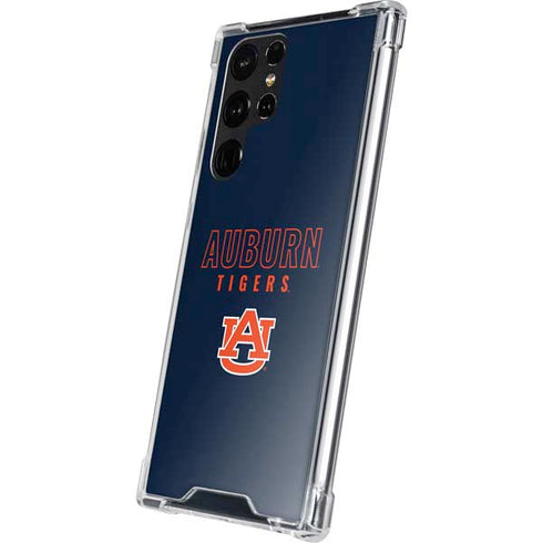Auburn University Tigers Outline Galaxy S22 Ultra Clear Case