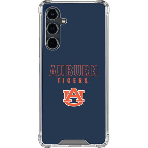 Auburn University Tigers Outline Galaxy S23 FE Clear Case
