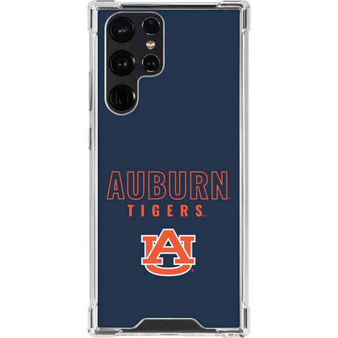 Auburn University Tigers Outline Galaxy S23 Ultra Clear Case