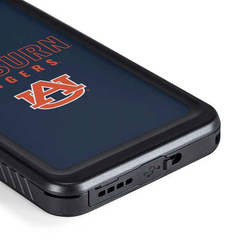 Auburn University Tigers Outline Galaxy S23 Waterproof Case