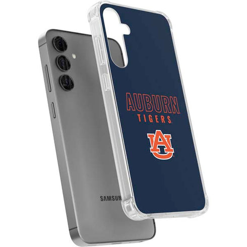 Auburn University Tigers Outline Galaxy S24 Plus Clear Case