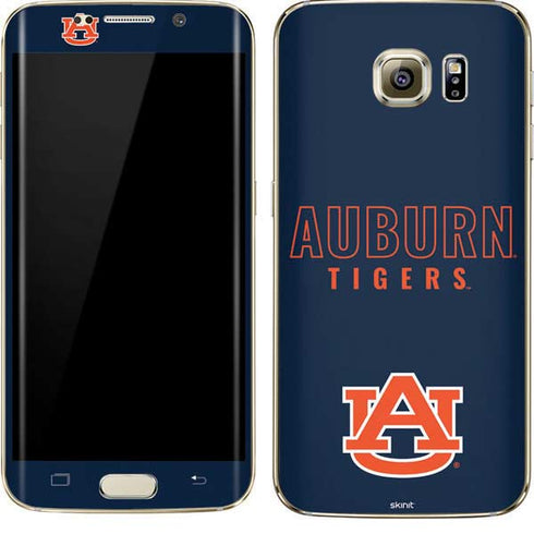 Auburn University Tigers Outline Galaxy S7 Edge Skin