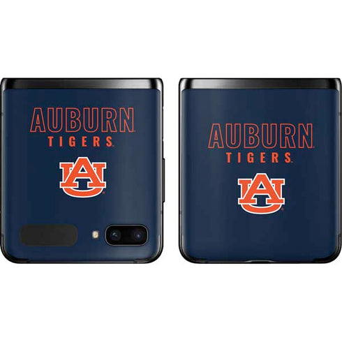 Auburn University Tigers Outline Galaxy Z Flip Skin