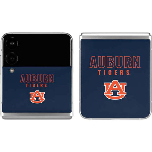 Auburn University Tigers Outline Galaxy Z Flip4 5G Skin