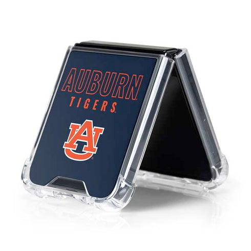 Auburn University Tigers Outline Galaxy Z Flip5 5G Clear Case