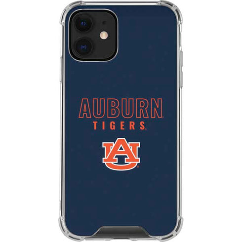 Auburn University Tigers Outline iPhone 12 Clear Case