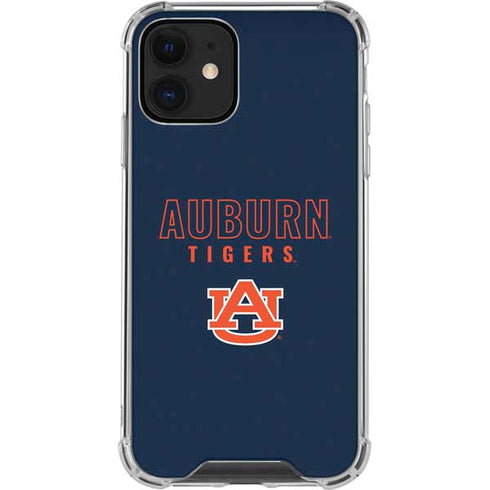 Auburn University Tigers Outline iPhone 12 Mini Clear Case