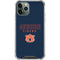 Auburn University Tigers Outline iPhone 12 Pro Clear Case