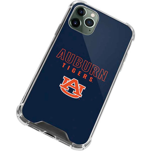 Auburn University Tigers Outline iPhone 12 Pro Clear Case