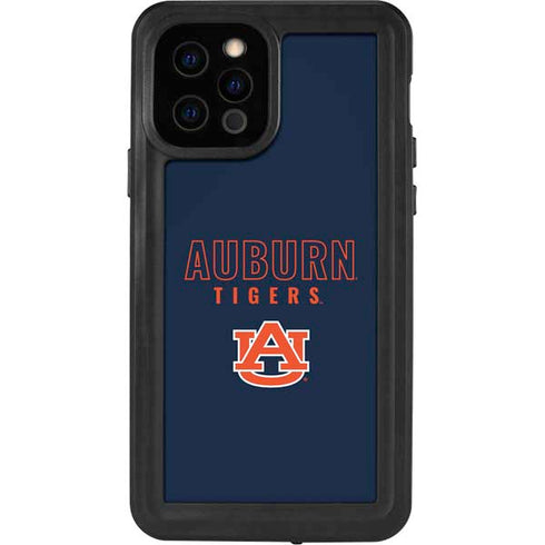 Auburn University Tigers Outline iPhone 12 Pro Waterproof Case