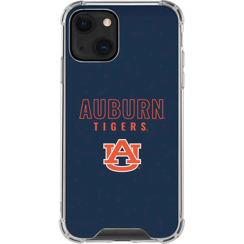 Auburn University Tigers Outline iPhone 13 Mini Clear Case